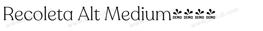 Recoleta Alt Medium字体转换